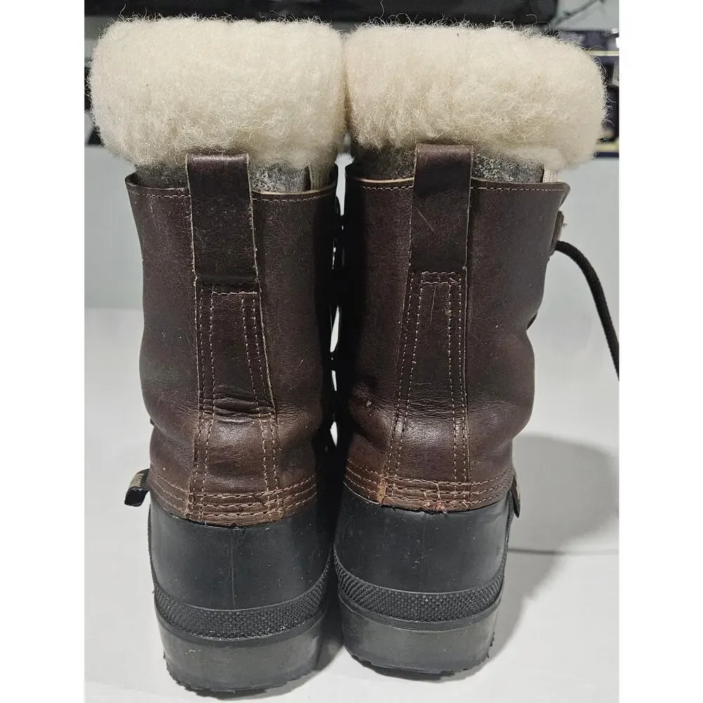 Women's Baffin Leather Waterproof Boots with Wool Liners
